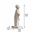 Dimension marked minimaliststanding man sculpture