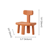 Dimension marked small abstract chair statue