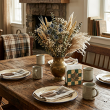 Dining table set with autumn style caddy
