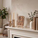 Egyptian Relief On White Mantel