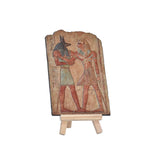 Egyptian Resin Relief With Wooden Easel