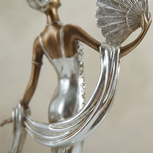 Elegant female figurine side view