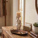 Elephant Candle Holder On Console Table