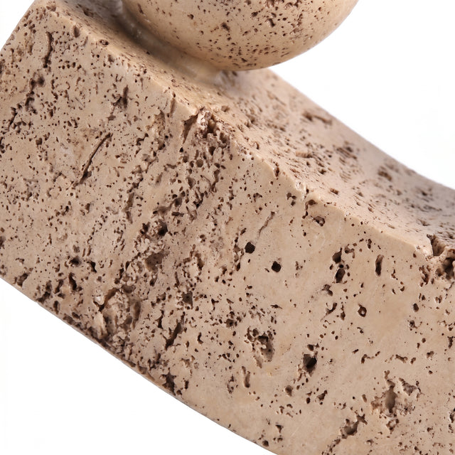 Faux Travertine Texture Close Up