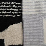 Flocked Velvet Rug Foldable Machine Washable Carpet Details 1 090431