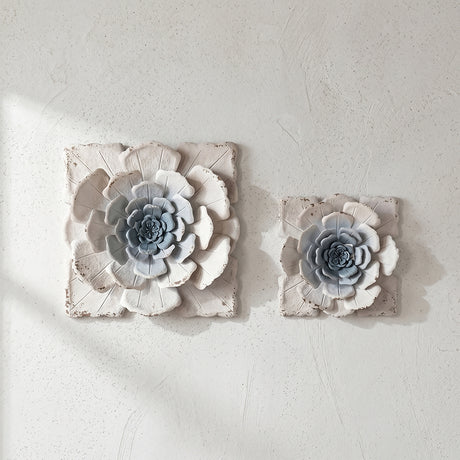 Floral 3d wall art set
