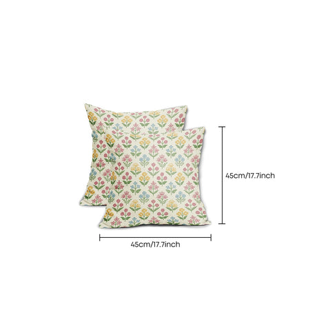Flower pillows size chart
