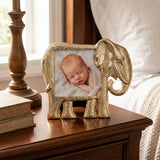 Frame displayed on bedroom nightstand