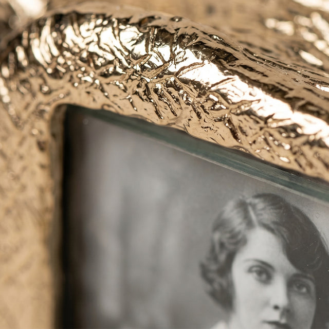 Frame texture and portrait closeup