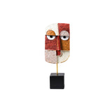 Geometric Abstract Face Resin Sculpture