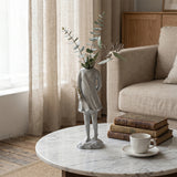 Ceramic Human Figure Vase — Headless Body Sculpture Flower Vase for Shelf, Desk & Eclectic Home Décor