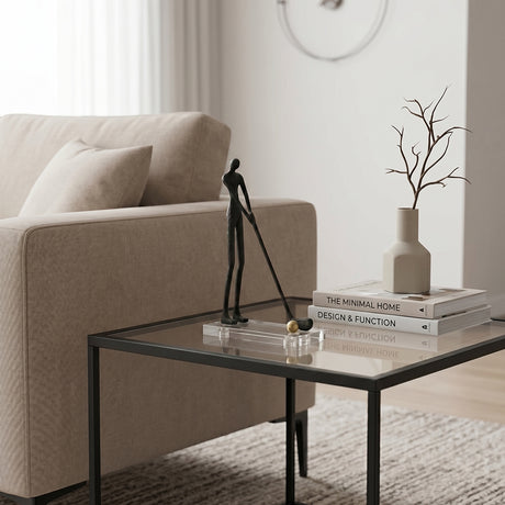 Glass Coffee Table Minimalist HomeDecor