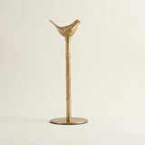 Gold bamboo bird paper towel stand