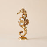 Golden seahorse ornament
