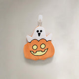 Halloween Cartoon Pumpkin Ghost Coral Velvet Hand Towel 080734