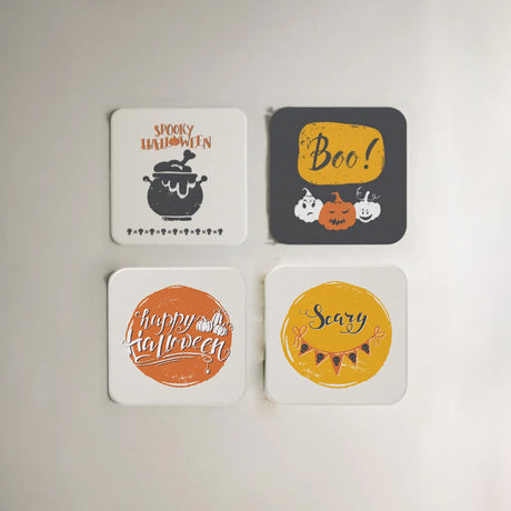 Halloween Creative Diatomite Absorbent Coasters For Drink 080733