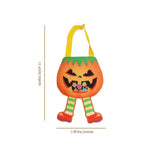 Halloween Creative Pumpkin Candy Treat Handbag Size Chart 080829