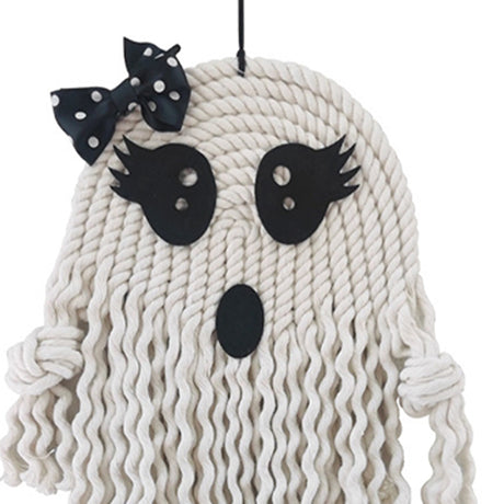 Halloween Knit Hand-Made Cute Ghost Hanging Decor Details 080831