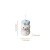 Handcrafted Snowman Aromatherapy Candle Size Chart 090521