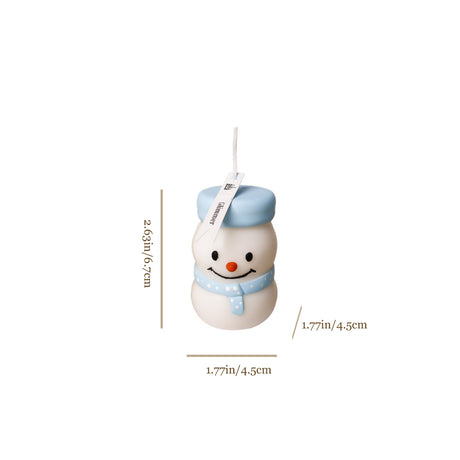 Handcrafted Snowman Aromatherapy Candle Size Chart 090521