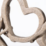 Heart Outline Close Up On Sculpture