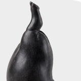 Hippo Bookends Set of 2, Quirky Resin Animal Sculpture Book Holders, Dark Bronze Matte Finish, Heavyweight Shelf Decor for Home Office, Living Room & Bookshelf