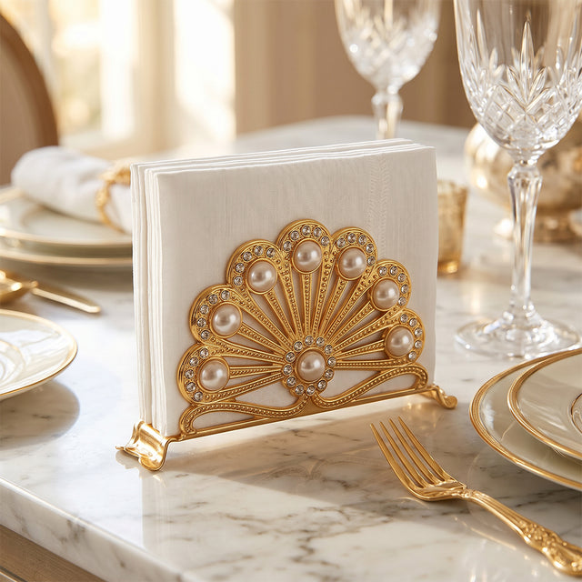 Holder on marble luxury dining table