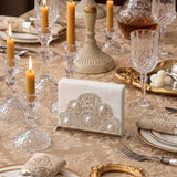 Holder placed on formal dining table