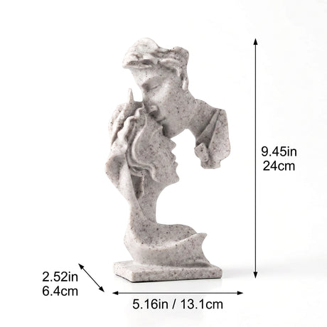 Kissing Couple Sculpture With Size