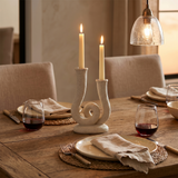 Knot Candle Holder On Dining Table