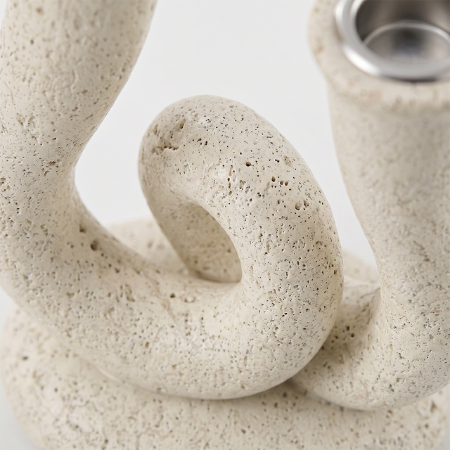 Knot Curve With Porous Texture Detail