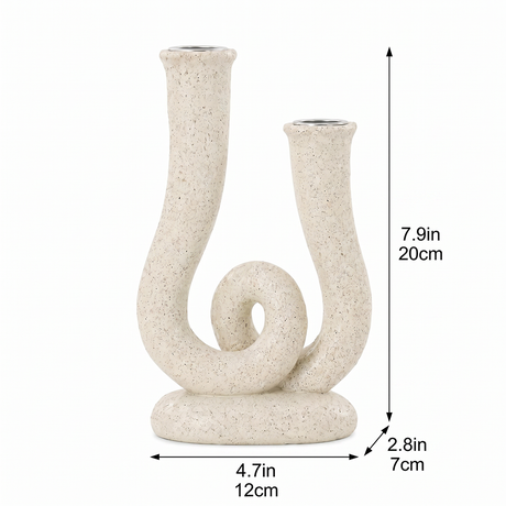 Knot Shape Candle Holder With Size