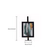 L standing art frame with scale
