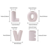 LOVE vases dimensions size chart