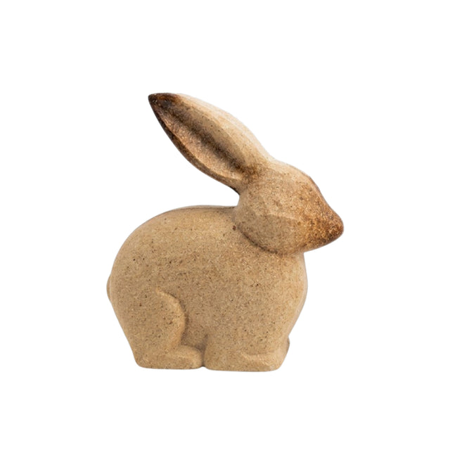 Large Wooden Sitting Bunny Decor