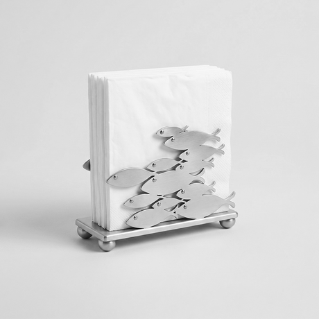 Leaf metal napkin holder display
