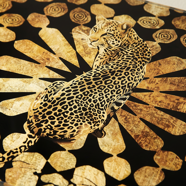 Leopard art patterntray surface