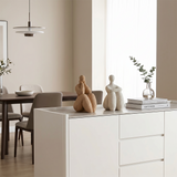 Marble fireplace minimal sculptures