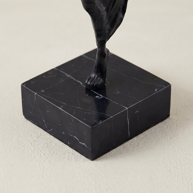 Marble square base sculpture bottom view