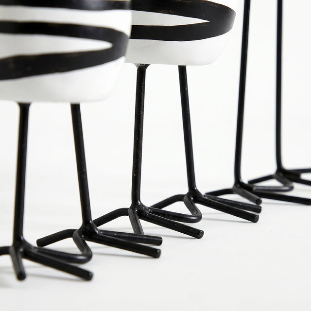 Metal Legs Of Wooden Chicken Detail
