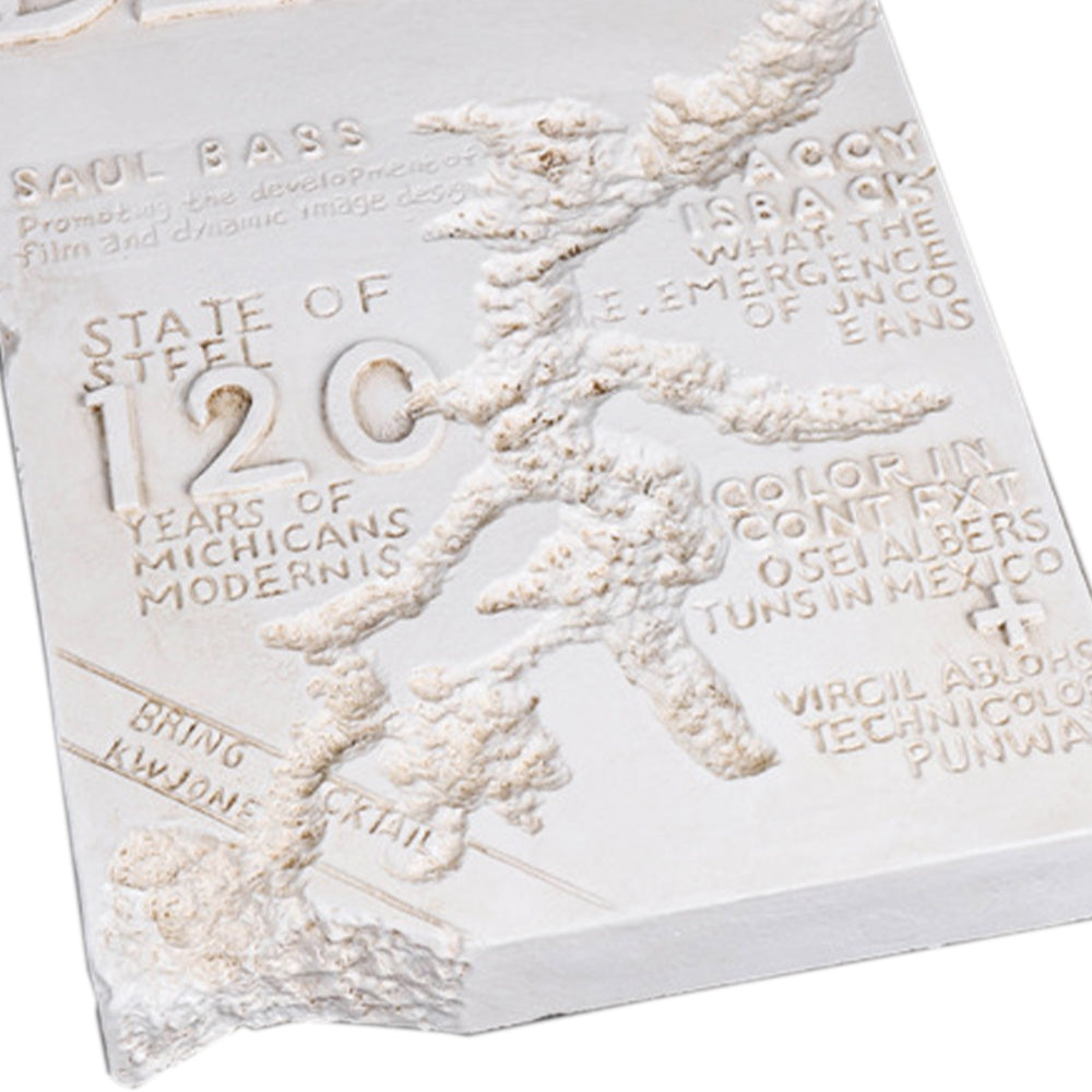 Minimalist Faux Metal-Look Book Sculpture Vintage Book Stack Decor Details 1 090927