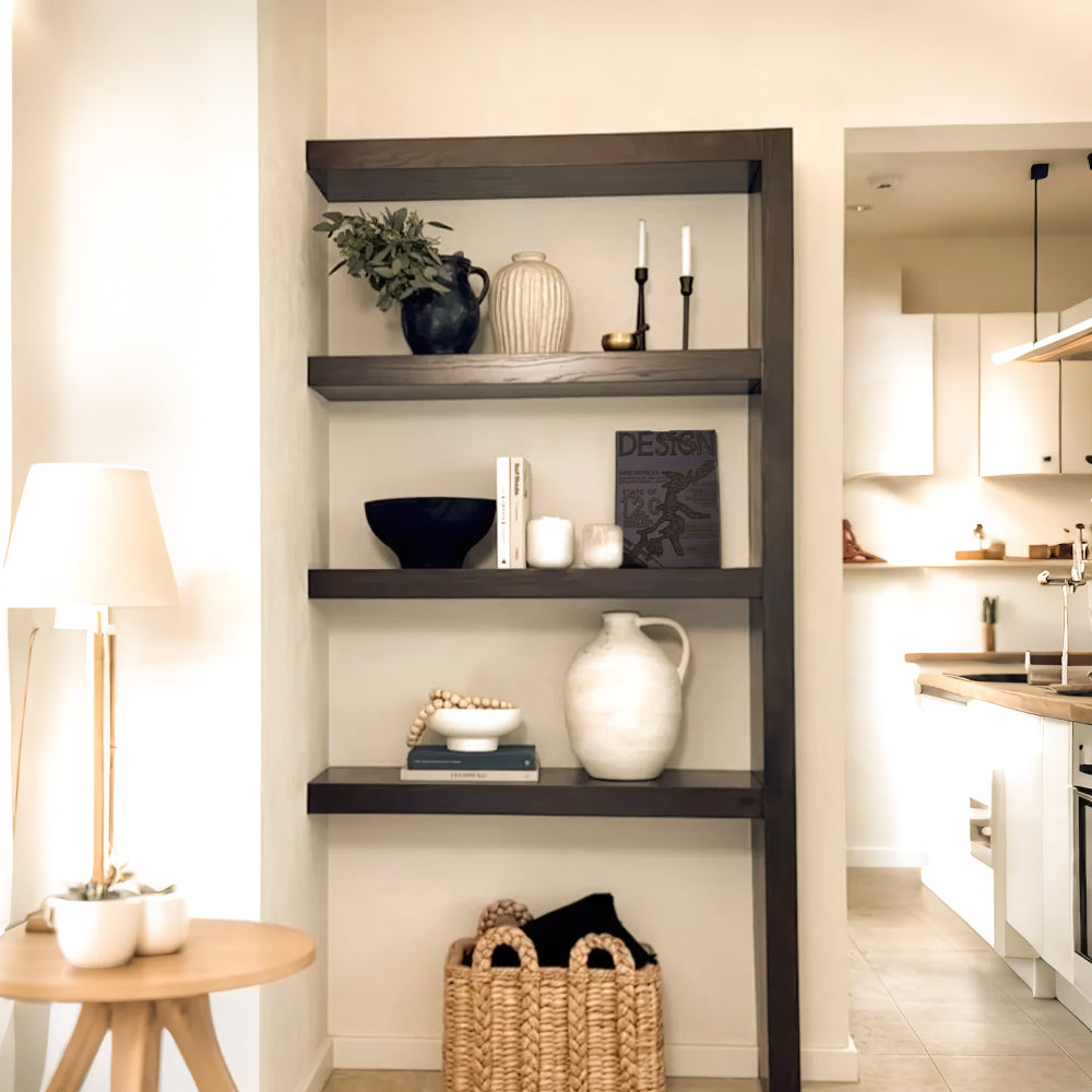 Minimalist Faux Metal-Look Book Sculpture Vintage Book Stack Decor On The Corner Shelf 090927