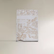Minimalist Faux Metal-Look Book Sculpture Vintage Book Stack Decor White 090927