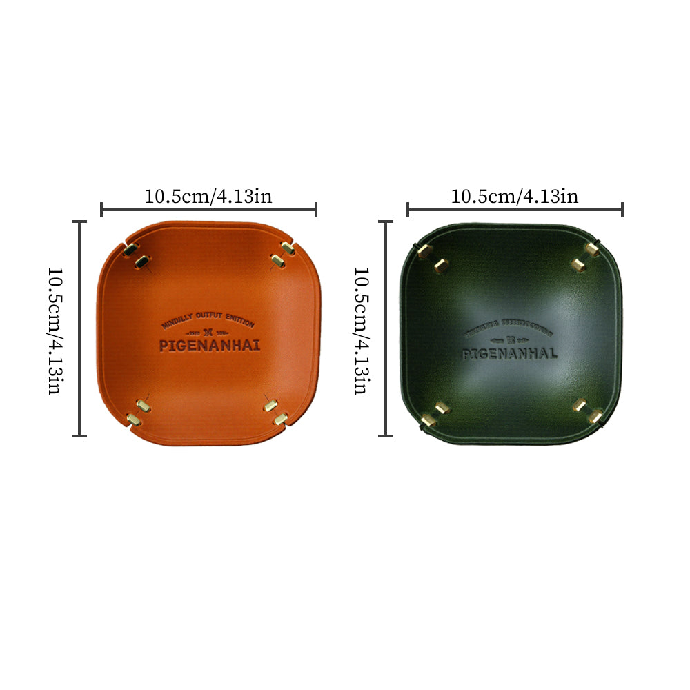 Minimalist Leather Catch All Tray Nordic Retro Valet Dish for Keys Jewelry Watch Storage Size Chart 090929