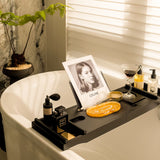 Modern Luxury Amber Long Oval Tray in the Bathroom