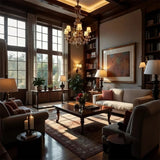 Modern Luxury Minimalist Hand-Woven Orange-Brown Cushion Pillow in the Living Room