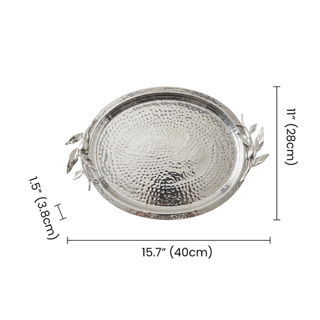 Olive Branch Tray With Size Markings