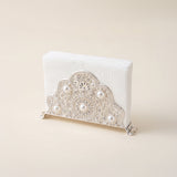 Pearl rhinestone lace napkin holder
