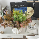 Plastic Artificial Green Plants Set on the table
