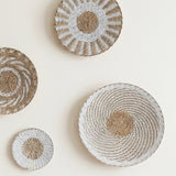 Rattan wall art close shot
